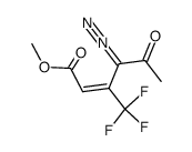 methyl trans-4-diazo-5-oxo-3-trifluoromethylhex-2-enoate Structure