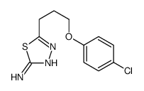 5-[3-(4-chlorophenoxy)propyl]-1,3,4-thiadiazol-2-amine Structure