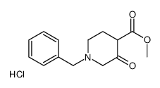 METHYL 1-BENZYL-3-OXO-4-PIPERIDINECARBOXYLATE HYDROCHLORIDE结构式