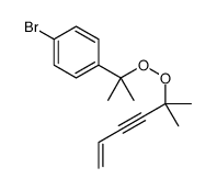 1-bromo-4-[2-(2-methylhex-5-en-3-yn-2-ylperoxy)propan-2-yl]benzene结构式