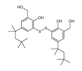 2-[[2-hydroxy-3-(hydroxymethyl)-5-(2,4,4-trimethylpentan-2-yl)phenyl]disulfanyl]-6-(hydroxymethyl)-4-(2,4,4-trimethylpentan-2-yl)phenol Structure