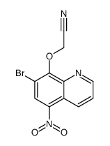 2-(7-bromo-5-nitroquinolin-8-yl)oxyacetonitrile结构式