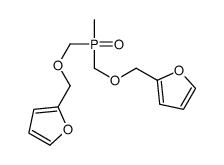 2-[[furan-2-ylmethoxymethyl(methyl)phosphoryl]methoxymethyl]furan结构式