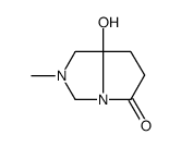 7a-hydroxy-2-methyl-1,3,6,7-tetrahydropyrrolo[1,2-c]imidazol-5-one结构式