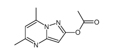 2-acetoxy-5,7-dimethyl-pyrazolo[1,5-a]pyrimidine结构式