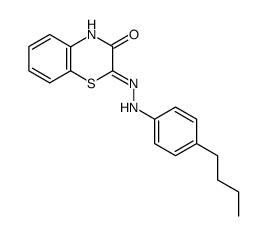 2-[(4-Butyl-phenyl)-hydrazono]-4H-benzo[1,4]thiazin-3-one Structure