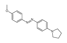 (4-methoxyphenyl)-(4-pyrrolidin-1-ylphenyl)diazene结构式