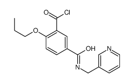 2-propoxy-5-(pyridin-3-ylmethylcarbamoyl)benzoyl chloride结构式