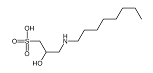 2-hydroxy-3-(octylamino)propane-1-sulfonic acid结构式