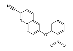 6-(2-nitrophenoxy)quinoline-2-carbonitrile Structure