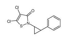 4,5-dichloro-2-[(1S,2R)-2-phenylcyclopropyl]-1,2-thiazol-3-one Structure