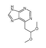 6-(2,2-dimethoxyethyl)-7H-purine结构式