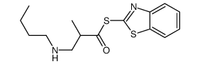 S-(1,3-benzothiazol-2-yl) 3-(butylamino)-2-methylpropanethioate Structure