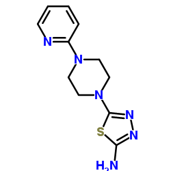 5-[4-(2-Pyridinyl)-1-piperazinyl]-1,3,4-thiadiazol-2-amine Structure