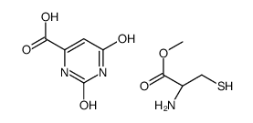 2,4-dioxo-1H-pyrimidine-6-carboxylic acid,methyl (2R)-2-amino-3-sulfanylpropanoate Structure