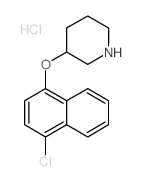 3-[(4-Chloro-1-naphthyl)oxy]piperidine hydrochloride Structure