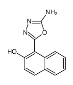 2-Naphthalenol, 1-(5-amino-1,3,4-oxadiazol-2-yl) Structure