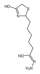 6-(4-oxo-1,3-thiazolidin-2-yl)hexanehydrazide Structure