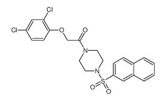 2-(2,4-dichlorophenoxy)-1-(4-(naphthalen-2-ylsulfonyl)piperazin-1-yl)ethanone Structure