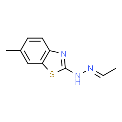 Acetaldehyde, (6-methyl-2-benzothiazolyl)hydrazone (9CI) Structure