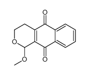 1-Methoxy-3,4-dihydro-1H-benzo[g]isochromene-5,10-dione Structure