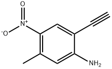 Benzenamine, 2-ethynyl-5-methyl-4-nitro- Structure