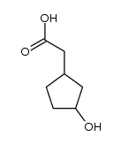 (3-hydroxycyclopentyl)acetic acid Structure