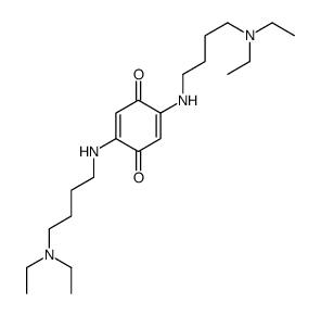 2,5-bis[4-(diethylamino)butylamino]cyclohexa-2,5-diene-1,4-dione结构式