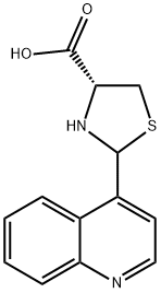 2-(4-喹啉基)噻唑烷-4-羧酸结构式