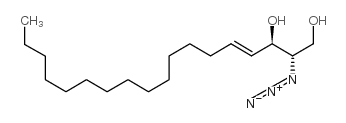 (2s,3r,4e)-2-azido-4-octadecene-1,3-diol structure