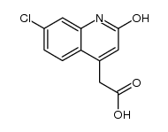 (7-chloro-2-hydroxy-[4]quinolyl)-acetic acid结构式