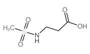 3-[(METHYLSULFONYL)AMINO]PROPANOIC ACID structure