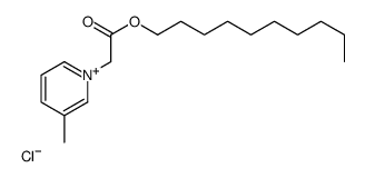 decyl 2-(3-methylpyridin-1-ium-1-yl)acetate,chloride Structure