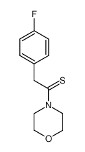 ETHANETHIONE, 2-(4-FLUOROPHENYL)-1-(4-MORPHOLINYL)-结构式