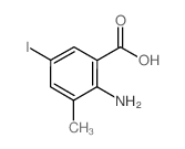 2-氨基-5-碘-3-甲基苯甲酸结构式