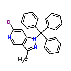 6-Chloro-3-methyl-1-trityl-1H-pyrazolo[4,3-c]pyridine Structure