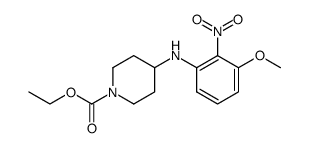 ethyl 4-{[3-(methyloxy)-2-nitrophenyl]amino}-1-piperidinecarboxylate Structure