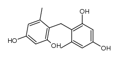 5,5'-dimethyl-4,4'-methanediyl-di-resorcinol结构式