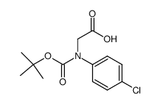 N-BOC-(4'-chlorophenyl)glycine结构式