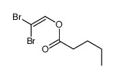 2,2-dibromoethenyl pentanoate结构式