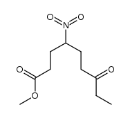 methyl 4-nitro-7-oxononanoate Structure