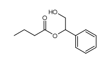 2-hydroxy-1-phenylethyl butyrate Structure