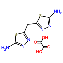 5-[(5-AMINO-1,3,4-THIADIAZOL-2-YL)METHYL]-1,3,4-THIADIAZOL-2-YLAMINE OXALATE结构式