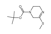 5-Methylsulfanyl-3,6-dihydro-2H-pyrazine-1-carboxylic acid tert-butyl ester结构式