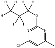 4-Chloro-6-methyl-2-(n-propoxy-d7)-pyrimidine structure