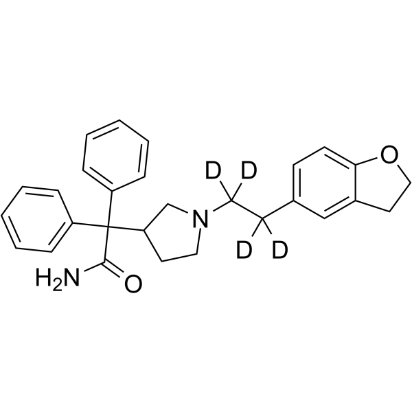 (±)-Darifenacin-d4结构式