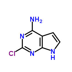 2-Chloro-1H-pyrrolo[2,3-d]pyrimidin-4-amine structure