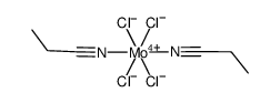 tetrachlorobis(ethyl cyanide)molybdenum(IV)结构式