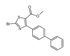 methyl 2-bromo-4-(4-phenylphenyl)-1,3-thiazole-5-carboxylate Structure