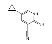 2-amino-5-cyclopropylnicotinonitrile structure